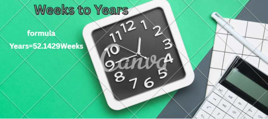 Analog clock and calendar representing weeks to years time conversion